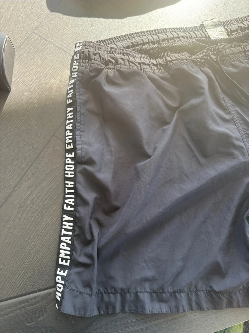 H&M Men's Black Swim Trunks with Drawstring